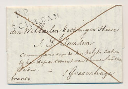 P.P. SCHIEDAM - S Gravenhage 1815 - Lakzegel - ...-1852 Prephilately