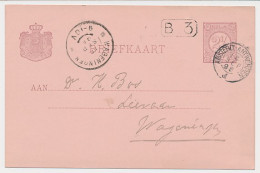 Delft - Trein Kleinrondstempel Amsterdam - Antwerpen J 1896 - Storia Postale