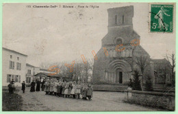 715. RIOUX - PLACE DE L'ÉGLISE (17) (ANIMÉE) - Other & Unclassified