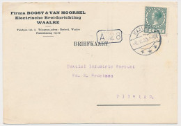 Firma Briefkaart Waalre 1930 - Electrische Brei Inrichting - Non Classés
