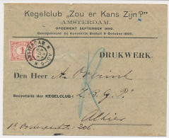 Envelop Amsterdam 1899 - Kegelclub Zou Er Kans Zijn ? - Unclassified