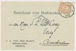 Firma Briefkaart Dieren 1923 - Boekhandel - Ohne Zuordnung