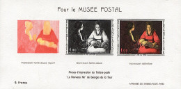 Feuillet Souvenir Pour Le Musée Postal -  Georges De La Tour - Le Nouveau-né - Andere & Zonder Classificatie
