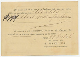 Spoorwegbriefkaart G. MESS7 A - Venlo - Rotterdam1876 - Postal Stationery