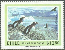 ARCTIC-ANTARCTIC, CHILE 1981 TOURISM, 10.50p PENGUINS** - Faune Antarctique