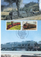 Les Légendes Du Rail -  'Garrat 59' - 'Pacific Chapelon' - France Maxi Carte - Locomotives  - Maxi Carte FDC - Eisenbahnen