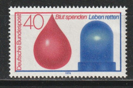 Bund Michel 797 Blutspendedienst In Verbindung Mit Unfallrettungsdienst ** - Unused Stamps