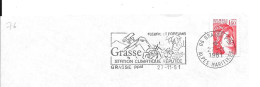 Lettre Entière Flamme 1981 Grasse Alpes Maritimes - Mechanical Postmarks (Advertisement)
