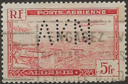 Algérie, Poste Aérienne N°1 Perforé AKN, A.KRUGER, NISSOLLE Et Cie (ref.2) - Airmail