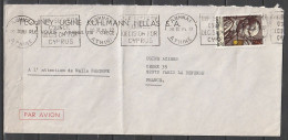 Grece Lettre Par Avion Du 20/3/87 Flamme "The Security Council Decision For Cyprus" 1987 TPYv: 1502 Par Avion - Covers & Documents