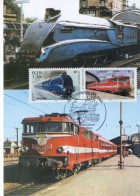 Les Légendes Du Rail -  'Mallard' - 'Capitole' - France Maxi Carte - Locomotives  - Maxi Carte FDC - Eisenbahnen