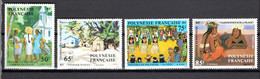 POLYNESIE  N°  223 à 226    NEUFS SANS CHARNIERE COTE  10.50€     PEINTRE TABLEAUX - Unused Stamps
