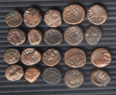 South India Vijay Nagar, Shivganga 10-coin Copper Set  Ca 1600 Rare Coins - India