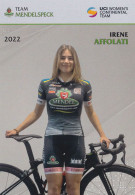 Cyclisme , Irene AFFOLATI - Team Mendelspeck 2022 - Radsport