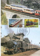 Les Légendes Du Rail -  'Autorail Panoramique' - '230 Classe P8' - France Maxi Carte - Locomotives  - Maxi Carte FDC - Trenes