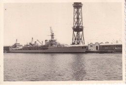 ESPAGNE(BARCELONE) PHOTO(BATEAU DE GUERRE JEANNE D ARC) - Schiffe