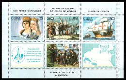 1984 Cuba "Espamer 85" International Esponsion In Havana Colombo Set MNH** Zz6 - Exposiciones Filatélicas