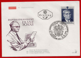 FDC  70. Geburtstag Des Bundespräsidenten Dr. H.c. Franz Jonas 1899 - 1974 Vom 3.10.1969 - ANK 1345   Kat. Preis 2,50 - FDC