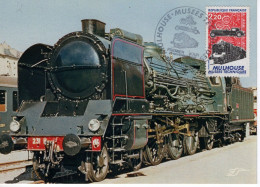 Locomotive 5-231 H8 - Commémoratif Musée Du Chemin De Fer Mulhouse - France Maxi Carte - Locomotives  - Maxi Carte FDC - Trenes