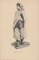 CARTE POSTALE ORIGINALE ANCIENNE : TUNIS UNE BELLE JEUNE FEMME JUIVE EN TENUE TRADITIONNEL  AFRIQUE DU NORD TUNISIE - Tunisia