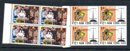 VIETNAM  ( SOUTH) - 1969 - NEW CONSTITUTION  SET OF 2 IN BLOCKS OF 4 MINT NEVER HINGED, Sg £20.40 - Vietnam