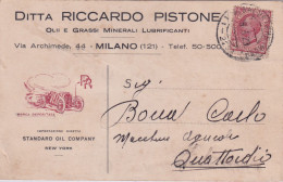 1929 CARTROLINA PUBBLICITARIA  STANDAR OIL COMPANY - Storia Postale