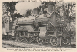 THEME - TRANSPORT - CHEMIN DE FER - LOCOMOTIVE A VAPEUR - EX-ALLEMANDE N° 2708 - CONDUITE PAR G EGERSTOFF - VOIR ZOOM - Trains