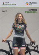 Cyclisme , Beatrice POZZOBON - Team Mendelspeck 2022 - Radsport
