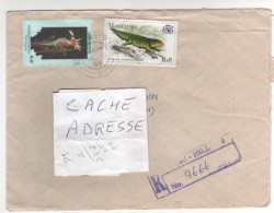 Timbres  " Reptiles : Lezards " Sur Lettre , Cover , Mail Registered , Recommandée Du 16/06/99 - Mauricio (1968-...)