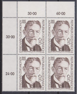 1979 , Mi 1621 ** (1) -  4 Er Block Postfrisch - 50. Todestag Von Richard Zsigmondy - Ungebraucht