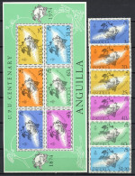 Anguilla 1974 UPU Centenary Set Of 6 + S/s MNH - U.P.U.