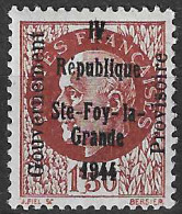 France Libération Ste-Foy La Grande Mayer N° 1 Variété Surcharge Recto-verso Neuf** MNH. Signé Calves. TB - Befreiung