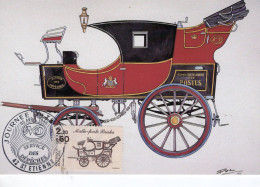 Journée Du Timbre - Malle-poste Briska Mail Coach (1873) - France Maxi Carte   - Maxi Carte FDC - Kutschen