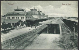 CPA Roumanie Romania Roemenie Circulé Ploiesti Gare Station - Romania