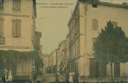 82 MOISSAC - Boulevard Lakanal Et Rue Sainte Catherine - Toilée Couleur   - TB - Moissac