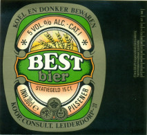 Oud Etiket Bier  Best Bier - Brouwerij / Brasserie Bavaria Te Lieshout - Bier