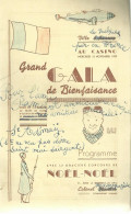 Grand Gala  De Bienfaisance 1939 Noel Noel Poline Carton   Genin Etc  Et Autographe Pour Ramelot - Programs