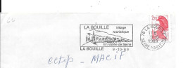 Lettre Entière Flamme 1989 La Bouille Seine Maritime - Oblitérations Mécaniques (flammes)