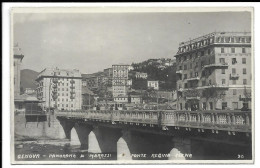 GENOVA , CARTOLINA FOTOGRAFICA  MARASSI - PONTE REGINA ELENA - Genova