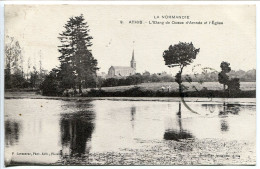 CP Voyagé 1938 * ATHIS De L'ORNE L'Étang De Queue D'Aronde Et L'Eglise * P. Levasseur Editeur Bouteiller Buraliste - Athis De L'Orne