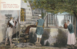 CARTE POSTALE ANCIENNE ORIGINALE COULEUR : JAFFA LA MAISON DE SIMON LE TANNEUR TURQUIE - Turkije