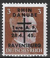 France Libération Ravensburg Mayer N° 2 Neuf ** MNH. Signé Et TB. - Befreiung