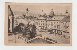 Romania - Cluj Kolozsvar Klausenburg Piata Unirii Markt Market Taxi Cab Car Oldtimer Voiture Evangelical Lutheran Church - Roumanie