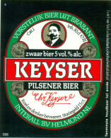 Oud Etiket Bier Keyser Pilsener Bier - Brouwerij / Brasserie Bavaria Te Lieshout - Beer