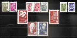RUSSIA USSR 1978●Mi 4629v-4640v (4636v Not Issued) Definitive Stamps (gestr. Pap.●glänzend) MNH - Ungebraucht