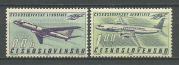 TCHECOSLOVAQUIE 1963 PA N° 57/58 ** Neufs MNH Superbes C 4.50 € Avions Planes Tupolev Lliouchine Aerolinie - Poste Aérienne