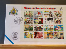 GROOT FORMAT NR. 109/    FDC  SAN MARINO - Bandes Dessinées