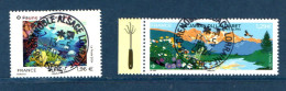 France 2024.Jardin Du Lautaret & Faune Sous Marine. Cachet. Rond Gomme D'origine - Used Stamps