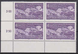 1979 , Mi 1623 ** (1) -  4 Er Block Postfrisch - Eröffnung Des Festspiel- Und Kongreßhauses Bregenz - Unused Stamps