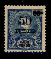 ! ! Cabo Verde - 1905 D. Carlos OVP 50 R - Af. 85 - MH (km074) - Isola Di Capo Verde